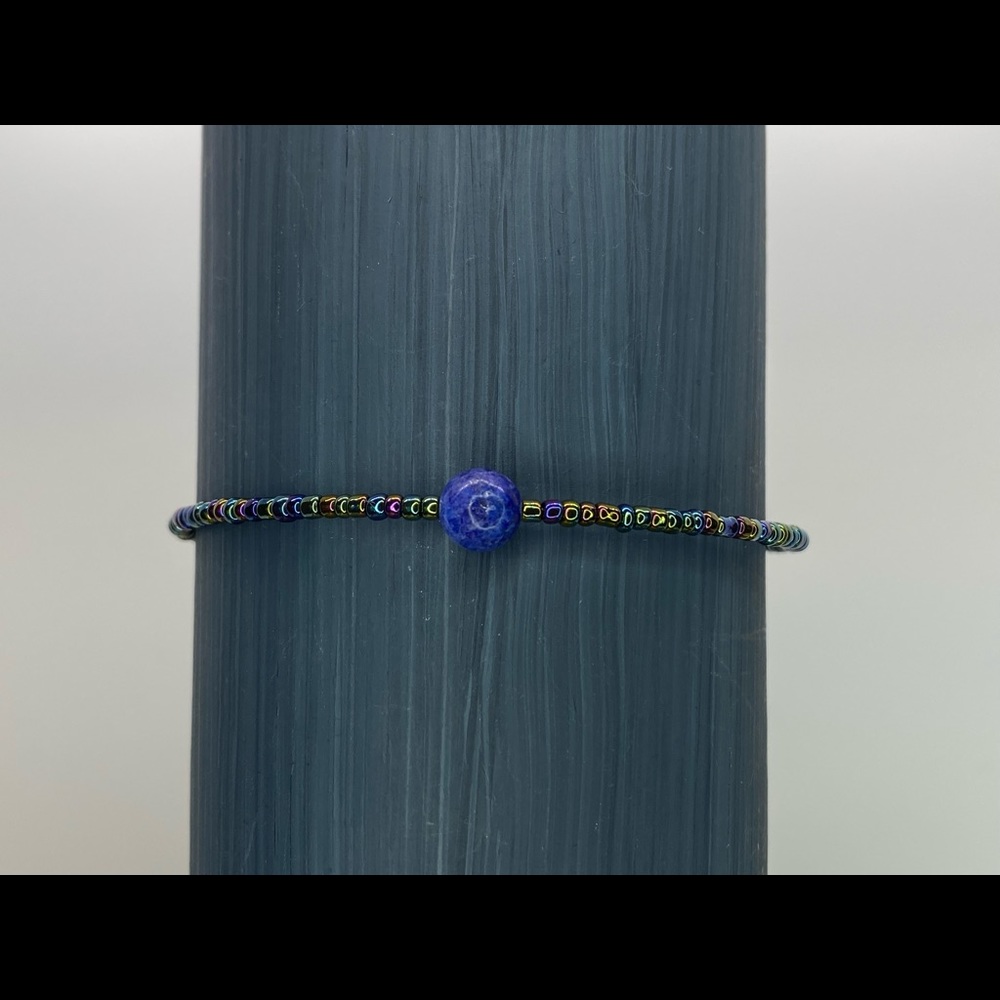 Blue Agate handmade bracelet